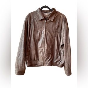 Remy leather soft leather jacket Size:42